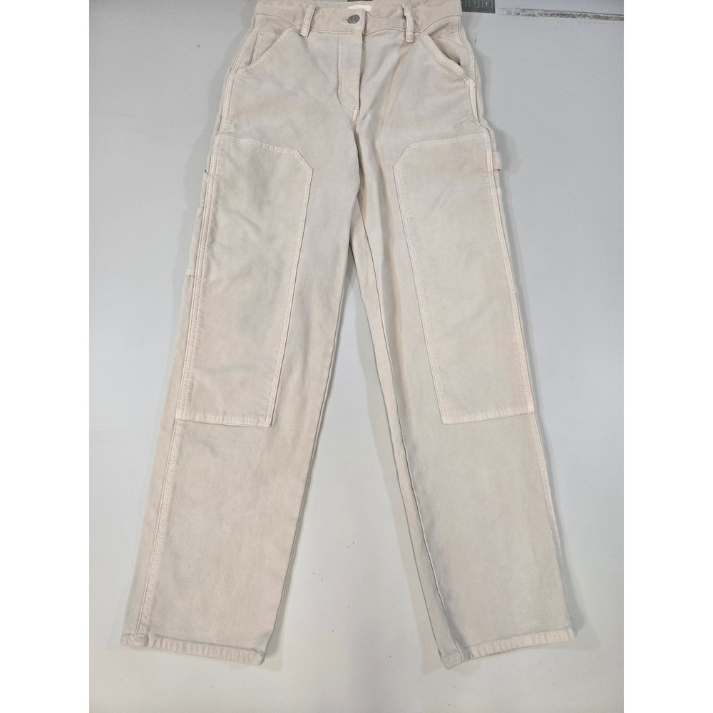 Wilfred Free Aritzia Cream Brennan Carpenter Utility Pants Double Knee Size 00